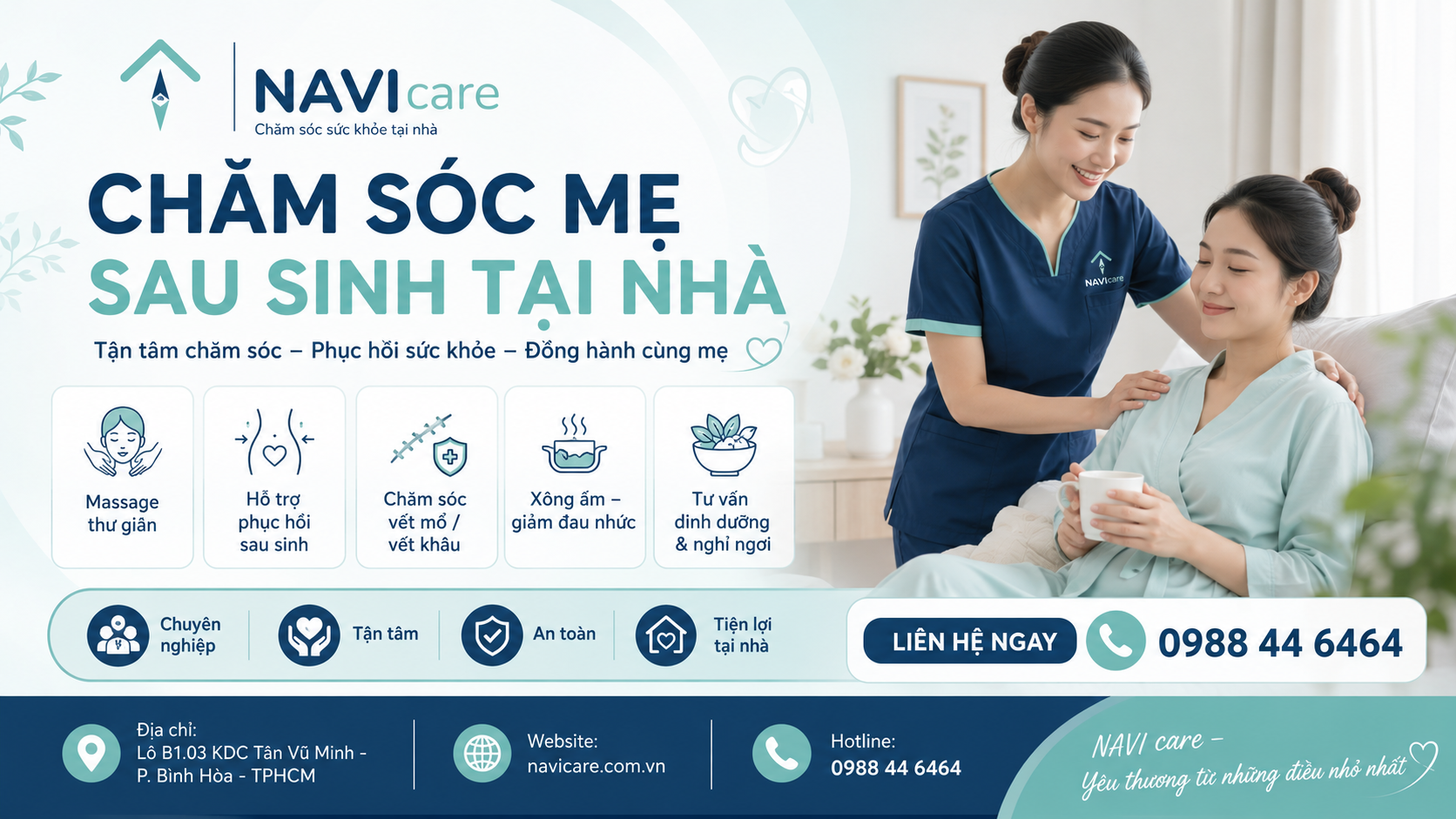 Dịch vụ Chăm sóc mẹ sau sinh tại nhà - NAVI care
