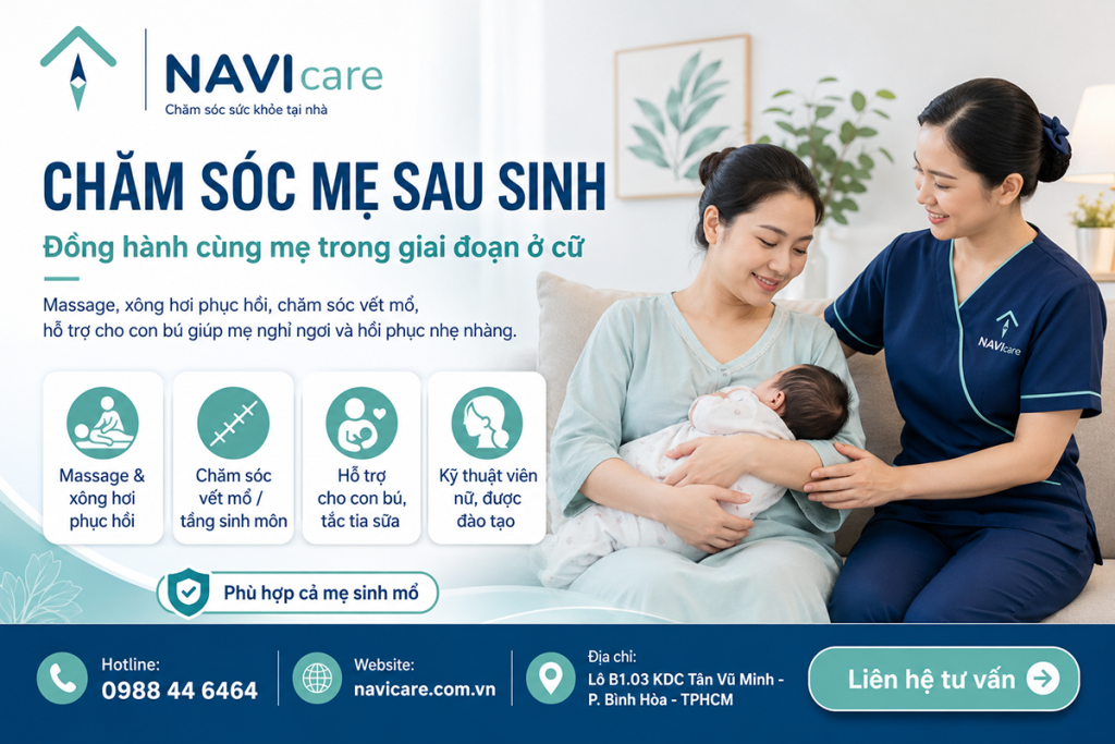 Dịch vụ Chăm sóc mẹ sau sinh tại nhà của NAVI care
