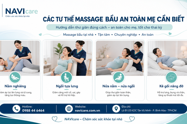 Các tư thế massage bầu an toàn mẹ cần biết