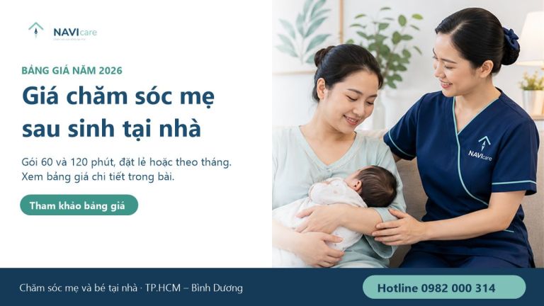 Giá chăm sóc mẹ sau sinh tại nhà - Bảng giá năm 2026