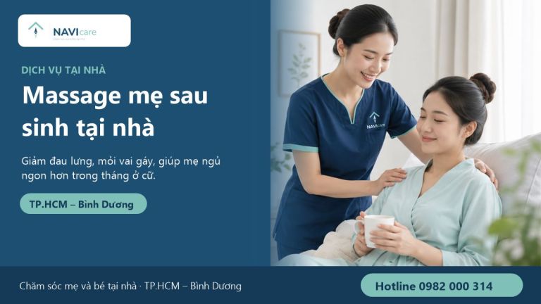 Massage mẹ sau sinh tại nhà