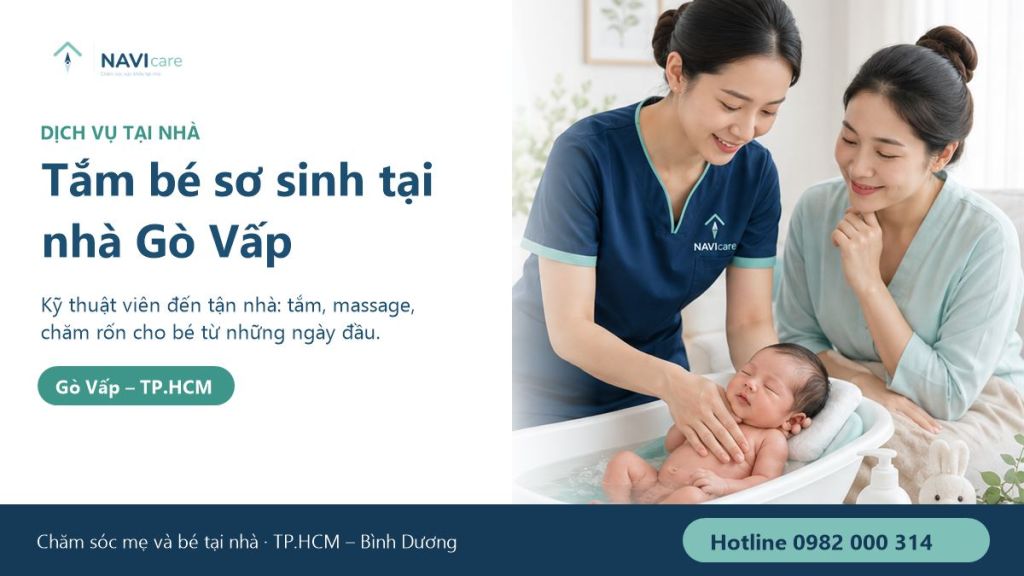 Tắm bé sơ sinh tại nhà Gò Vấp